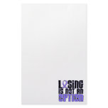 Losing Is Not An Option Stomach Cancer Customized Stationery
