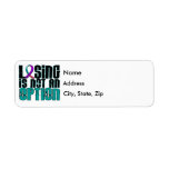 Losing Is Not An Option Thyroid Cancer Custom Return Address Labels