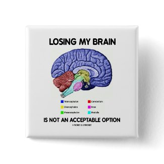 Losing My Brain Is Not An Acceptable Option button
