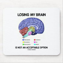 Losing My Brain Is Not An Acceptable Option Mousepad