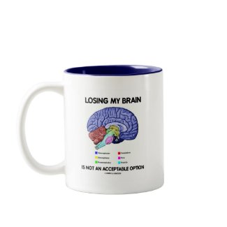 Losing My Brain Is Not An Acceptable Option mug
