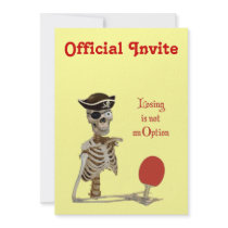 Losing Ping Pong Pirate Personalized Announcement