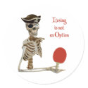 Losing Ping Pong Pirate Stickers