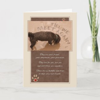 Loss of a Dog Pet Sympathy Card