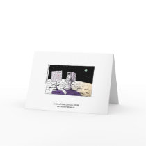 Lost Astronaut Funny Greeting Card