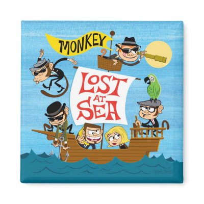 LOST AT SEA MAGNET by monkeyska