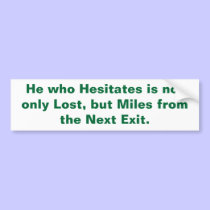 Lost bumper stickers