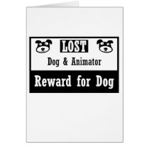 Lost Dog Animator Greeting Card