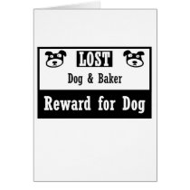 Lost Dog Baker Card