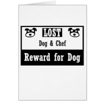Lost Dog Chef Card