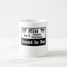 Lost Dog Computer Programmer Coffee Mugs