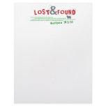 Lost &amp; Found letterhead paper