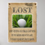 LOST - Golf Ball Poster