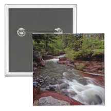 Lost Horse Creek in Waterton Lakes National Park Pinback Button