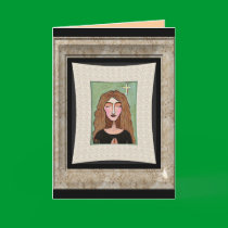 Lost in Prayer - greeting card