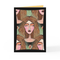 Lost in Prayer - Inter-Faith greeting card by folkartblonde Lost in Prayer - Inter-Faith greeting card
