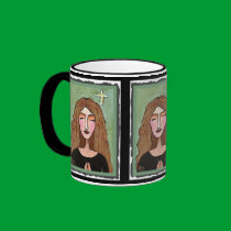Lost in Prayer - praying mug of faith mugs