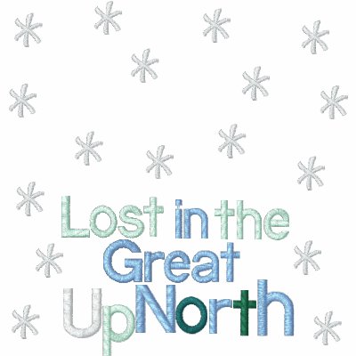 Lost In The Great UpNorth Embroidered Polo Shirt by samack