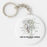 Lost In The Renal World (Kidney Nephron) Basic Round Button Keychain