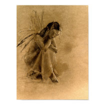 lost in thought   (brown paper version) posters