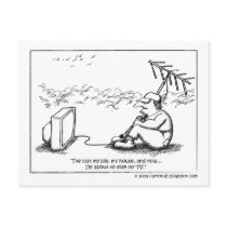 Lost Job, Lost House, Lost TV postcards by cartoosh Lost Job, Lost House, Lost TV postcards