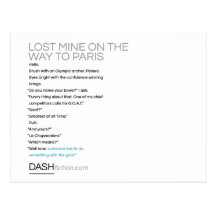 Lost Mine on the Way to Paris Postcards