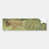 faery, fantasy, butterfly, digital, art, birds, wings, forest, woods, river, magic, Bumper Sticker with custom graphic design