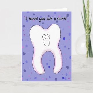 Lost Tooth Teeth Smile Child Congratulations Card card