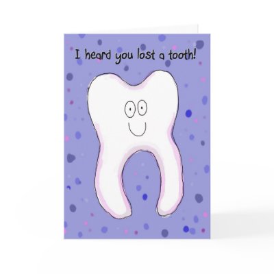 Lost Tooth Teeth Smile Child Congratulations Card by icansketchu