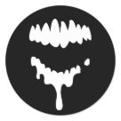 round_sticker - Lost Zombies Teeth on a circular sticker