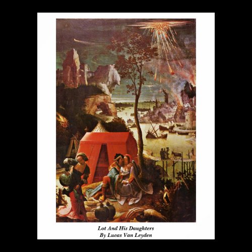 Lot And His Daughters, By Lucas Van Leyden Posters
