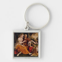 Lot and his Daughters, c.1565 Keychain