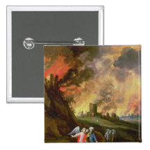 Lot and His Daughters Leaving Sodom Pinback Buttons