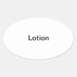 Lotion Labels/ Oval Stickers