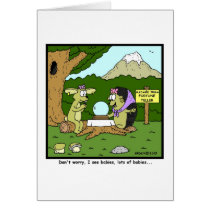 Lots of Babies: Rabbit Cartoon Greeting Card
