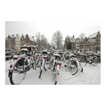 in winter in amsterdam