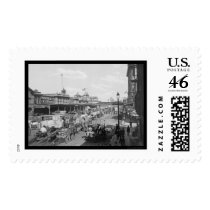 Lots of Business on West Street in New York 1901 Postage Stamp