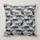 Lots of Cats in Silhouette pillows