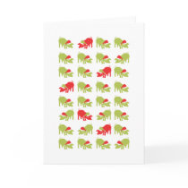 Lots of Christmas Pigs Card