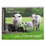 Lots of Cows and a Little Bit of Bull Calendar