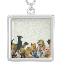 Lots of Dogs Collage necklace