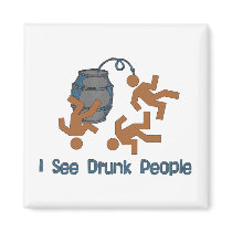 Lots Of Drunk People magnets