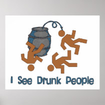 Lots Of Drunk People Print
