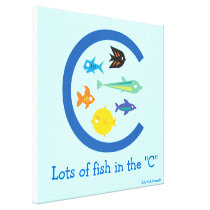 Lots of fish in the "C" canvas prints