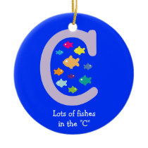 Lots of Fishes in the 'C'_multicolored goldfish ornaments