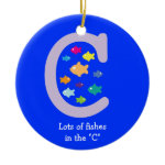 Lots of Fishes in the 'C'_multicolored goldfish ornament