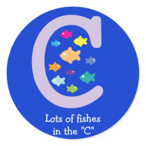 Lots of Fishes in the "C"_multicolored goldfish stickers