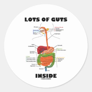 Lots Of Guts Inside (Digestive System) Stickers