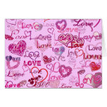 Lots of Hearts and Love Greeting Card