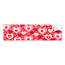 Lots of Hearts Bumper Stickers